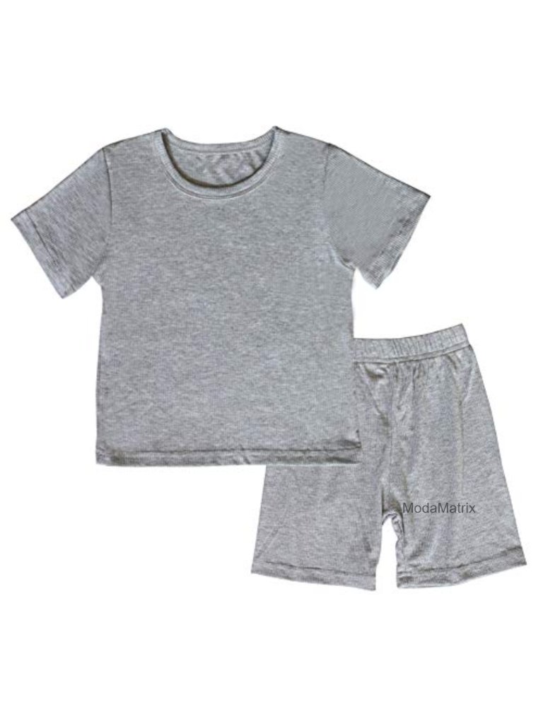 Toddler Kids 2-Piece Short Sleeve Pajama Set Summer Sleepwear Loungewear